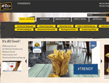 Tablet Screenshot of mccain-foodservice.de