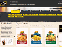 Tablet Screenshot of mccain-foodservice.sk